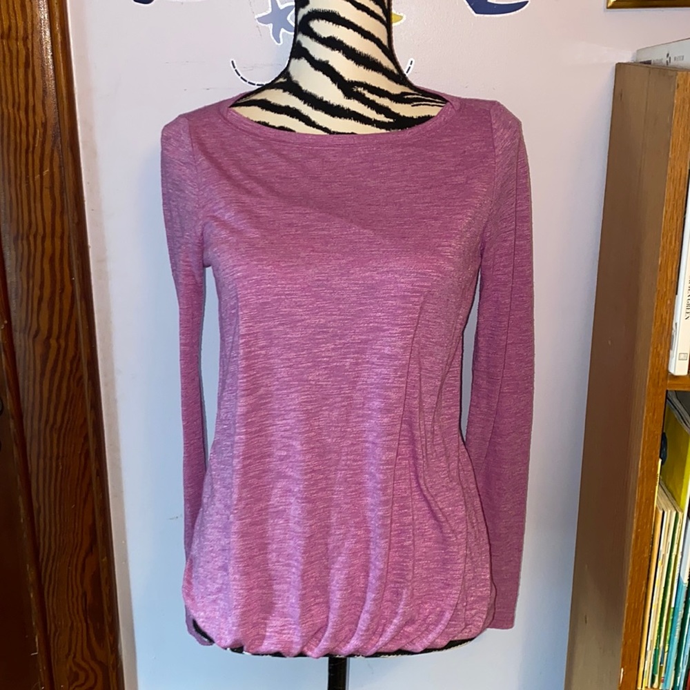 Athleta light purple long sleeve top size XXS